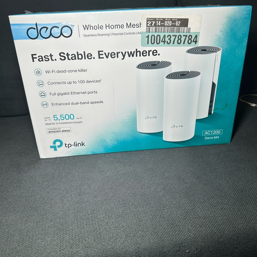 TP-Link Deco M4 Whole Home Mesh Wi-Fi System AC 1200 NEW